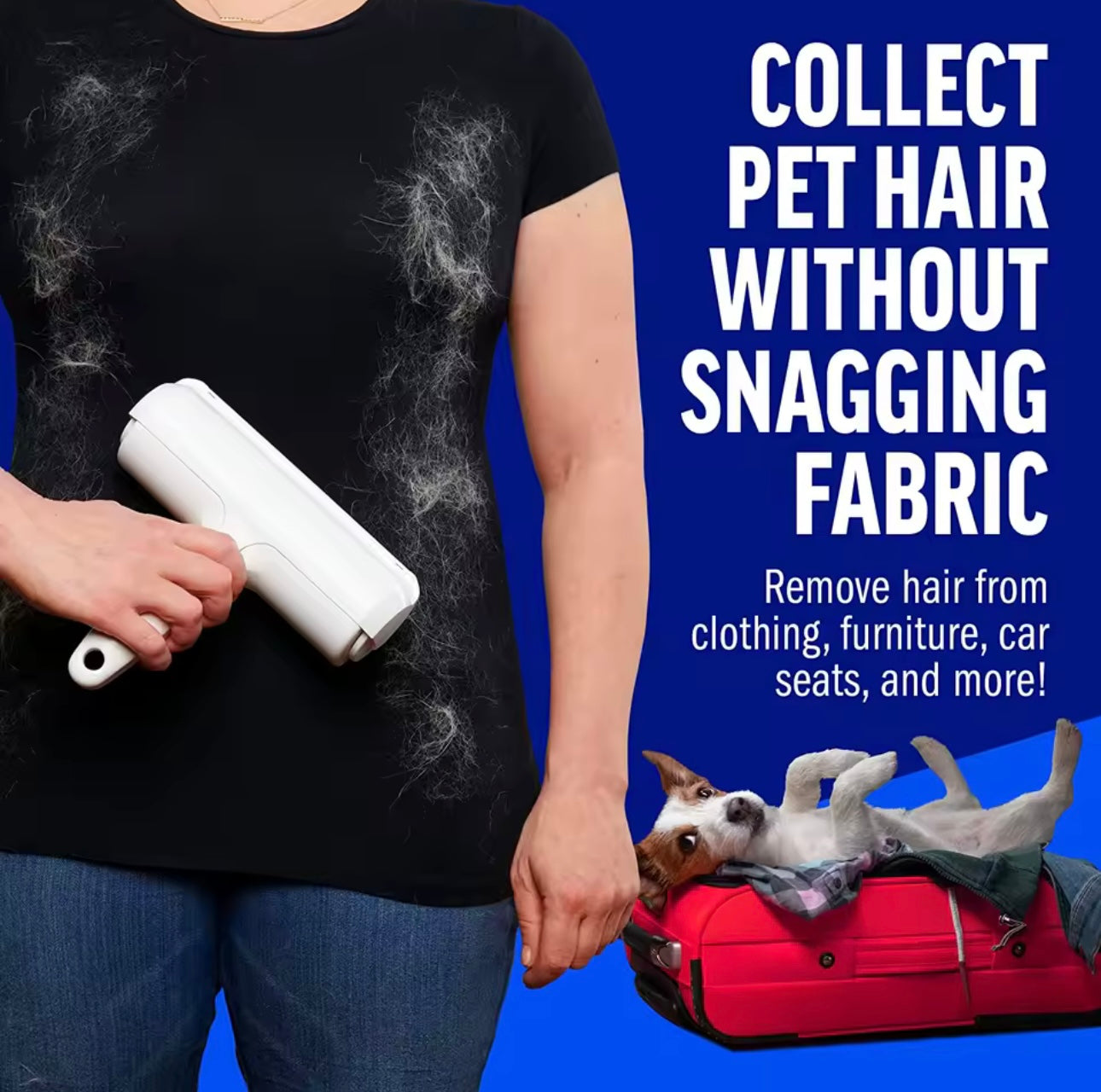 Trigged Pet Hair Remover Roller